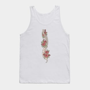 Rosevine Vertebrae: Floral Spine T-Shirt Tank Top